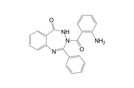 2-Phenyl-3-(2-aminobenzoyl)-1,3,4-benzotriazepin-5-one