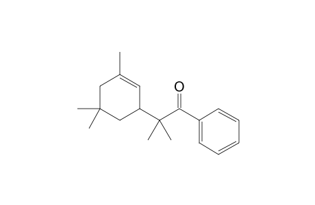 2-methyl-1-phenyl-2-(3,5,5-trimethyl-1-cyclohex-2-enyl)-1-propanone