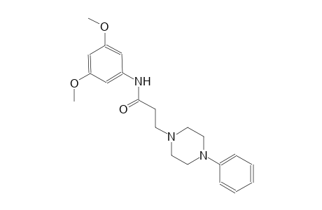 1-piperazinepropanamide, N-(3,5-dimethoxyphenyl)-4-phenyl-
