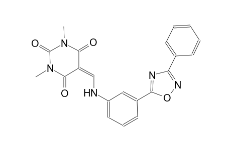 2,4,6(1H,3H,5H)-pyrimidinetrione, 1,3-dimethyl-5-[[[3-(3-phenyl-1,2,4-oxadiazol-5-yl)phenyl]amino]methylene]-