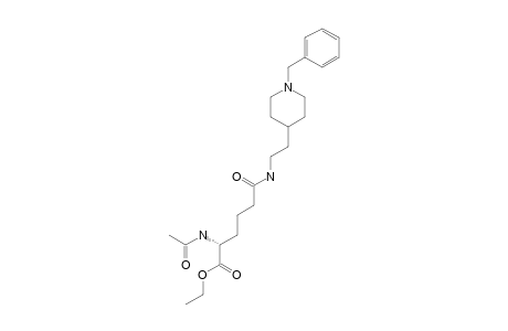 6-(N-BENZYLPIPERIDIN-4-YL-2-ETHYLAMIDO)-N-ACETYL-S-ALPHA-AMINO-ADIPIC-ACID-1-ETHYLESTER