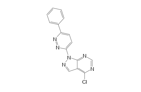 4-Chloro-1-(6-phenyl-pyridazine-3-yl)-1H-pyrazolo[3,4-d]pyrimidine