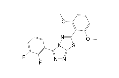 [1,2,4]triazolo[3,4-b][1,3,4]thiadiazole, 3-(2,3-difluorophenyl)-6-(2,6-dimethoxyphenyl)-