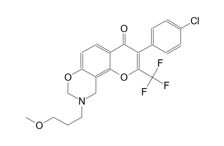 4H,8H-pyrano[2,3-f][1,3]benzoxazin-4-one, 3-(4-chlorophenyl)-9,10-dihydro-9-(3-methoxypropyl)-2-(trifluoromethyl)-