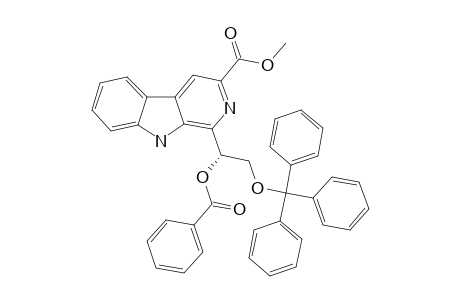 METHYL-(R)-[1-(BENZOYLOXY)-2-(TRITYLOXY)-ETHYL]-9H-PYRIDO-[3,4-B]-INDOLE-3-CARBOXYLATE