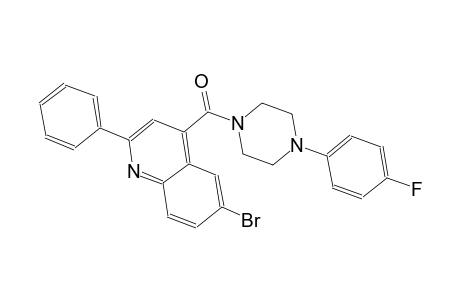 6-bromo-4-{[4-(4-fluorophenyl)-1-piperazinyl]carbonyl}-2-phenylquinoline