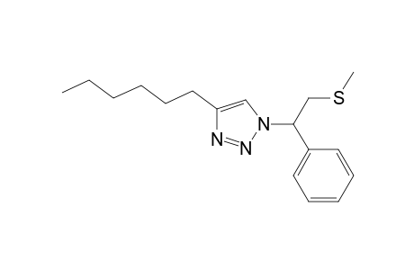4-Hexyl-1-[2-(methylthio)-1-phenylethyl]-1H-1,2,3-triazole