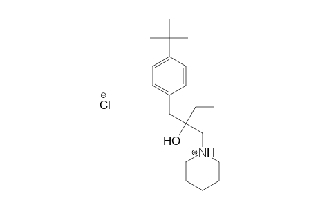 1-Piperidineethanol, alpha-[[4-(1,1-dimethylethyl)phenyl]methyl]-alpha-ethyl-, hydrochloride