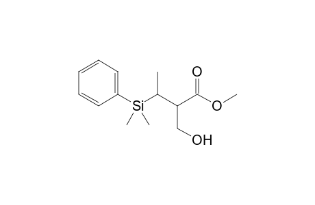 Methyl (2RS,3RS)-3-Dimethyl(phenyl)silyl-2-hydroxymethylbutanoate