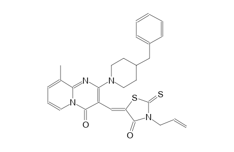3-[(Z)-(3-allyl-4-oxo-2-thioxo-1,3-thiazolidin-5-ylidene)methyl]-2-(4-benzyl-1-piperidinyl)-9-methyl-4H-pyrido[1,2-a]pyrimidin-4-one