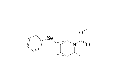 N-(ethoxycarbonyl)-3-endo-methyl-6-(phenylselenyl)-2-azabicyclo[2.2.2]oct-5-ene