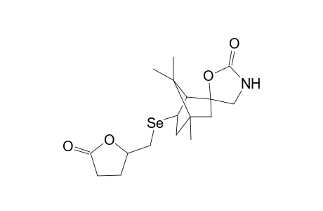 2-(spiro[Oxazolidin-2-one-5,3'-1',7',7'-trimethylbicyclo[2.2.1]heptane-3'-yl]selanylmethyl)tetrahydrofuran-5-one