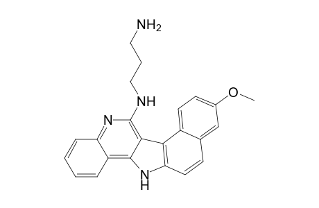 6-[(Aminopropyl)amino]-9-methoxy-5H,13H-benzo[4,5]indolo[3,2-c]quinoline