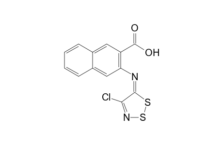 3-(4-Chloro-5H-1,2,3-dithiazol-5-ylideneamino)-2-naphthoic acid