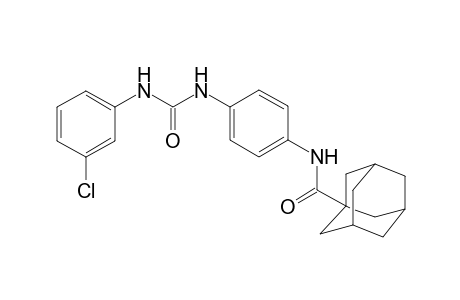 Tricyclo[3.3.1.1(3,7)]decane-1-carboxamide, N-[4-[[[(3-chlorophenyl)amino]carbonyl]amino]phenyl]-