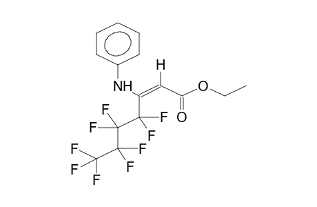 ETHYL (E)-3-PHENYLAMINO-3-PERFLUOROBUTYLPROPENOATE