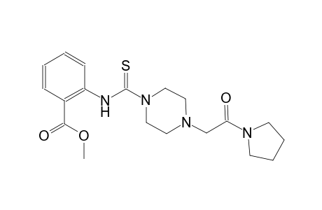 benzoic acid, 2-[[[4-[2-oxo-2-(1-pyrrolidinyl)ethyl]-1-piperazinyl]carbonothioyl]amino]-, methyl ester