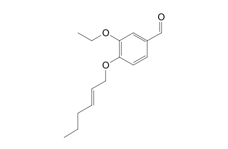 (E)-3-ethoxy-4-(hex-2-en-1-yloxy)benzaldehyde