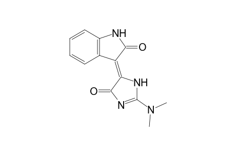 2-Dimethylamino-5-(-2-oxo-1H-indol-3-ylidene)-4H-imidazol-4-one