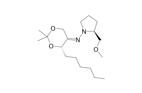 (E)-[(4S)-4-hexyl-2,2-dimethyl-1,3-dioxan-5-ylidene]-[(2S)-2-(methoxymethyl)pyrrolidino]amine