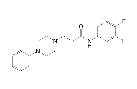1-piperazinepropanamide, N-(3,4-difluorophenyl)-4-phenyl-