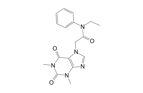 2-(1,3-Dimethyl-2,6-dioxo-1,2,3,6-tetrahydro-7H-purin-7-yl)-N-ethyl-N-phenylacetamide