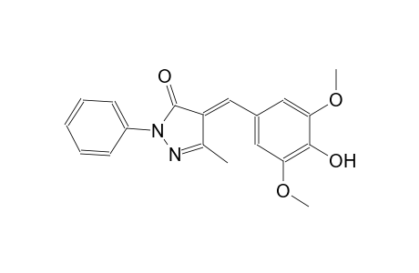 (4E)-4-(4-hydroxy-3,5-dimethoxybenzylidene)-5-methyl-2-phenyl-2,4-dihydro-3H-pyrazol-3-one