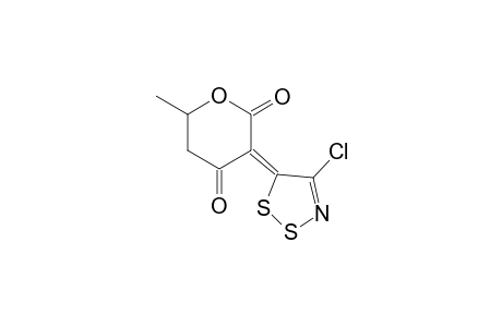 (E/Z)-3-(4-Chloro-5H-1,2,3-dithiazole)-5,6-dihydro-6-methyl-2H-pyran-2,4-dione