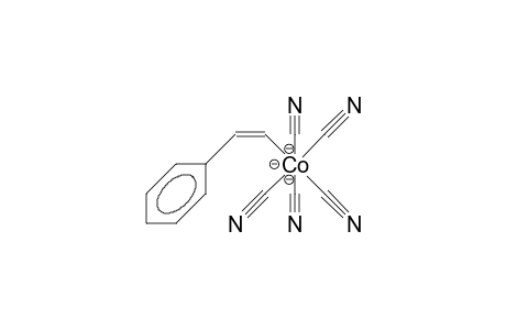 (E)-(Pentacyano-cobalt)-2-phenyl-vinyl trianion