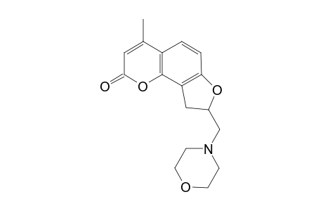 4-methyl-8-(4-morpholinylmethyl)-8,9-dihydrofuro[2,3-h][1]benzopyran-2-one