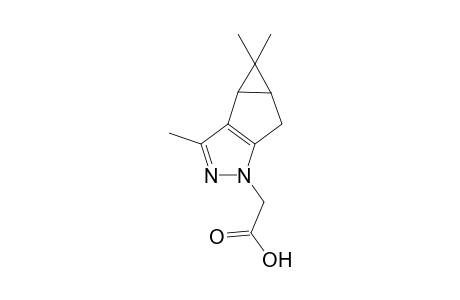 3-(3',4',4'-Trimethyl-3'b,4',4'a,5'-tetrahydrocyclopropa[3,4]cyclopenta[1,2-c]pyrazol-1'-yl)acetic acid