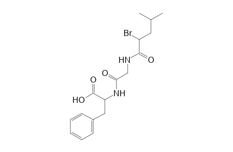DL-N-[N-(2-bromo-4-methylvaleryl)glycyl]-DL-3-phenylalanine