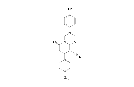 2H,6H-pyrido[2,1-b][1,3,5]thiadiazine-9-carbonitrile, 3-(4-bromophenyl)-3,4,7,8-tetrahydro-8-[4-(methylthio)phenyl]-6-oxo-