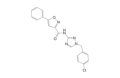 N-[1-(4-chlorobenzyl)-1H-1,2,4-triazol-3-yl]-5-phenyl-3-isoxazolecarboxamide