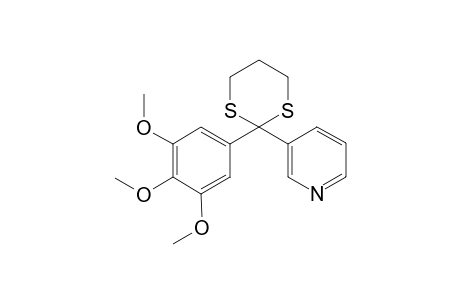 2-(3',4',5'-trimethoxyphenyl)-2-(3''-pyridyl)-1,3-dithiane