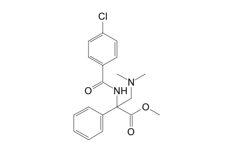 N-(p-chlorobenzoyl)-3-(dimethylamino)-2-phenylalanine, methyl ester