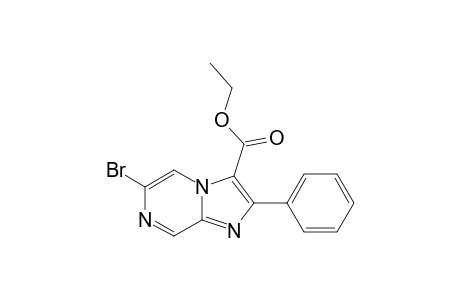 6-BrOMO-3-ETHOXYCARBONYL-2-PHENYLIMIDAZO-[1,2-A]-PYRAZINE