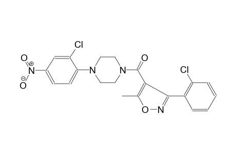 1-(2-chloro-4-nitrophenyl)-4-{[3-(2-chlorophenyl)-5-methyl-4-isoxazolyl]carbonyl}piperazine