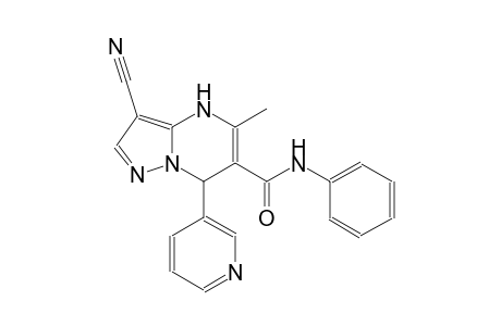pyrazolo[1,5-a]pyrimidine-6-carboxamide, 3-cyano-4,7-dihydro-5-methyl-N-phenyl-7-(3-pyridinyl)-