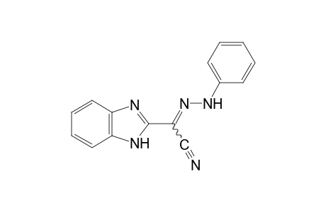 2-Benzimidazoleglyoxylonitrile, phenylhydrazone