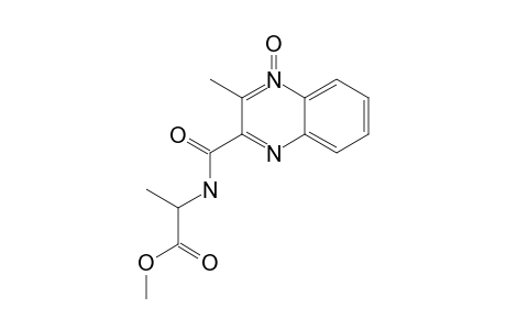 2-[(3-methyl-4-oxido-quinoxalin-4-ium-2-carbonyl)amino]propionic acid methyl ester