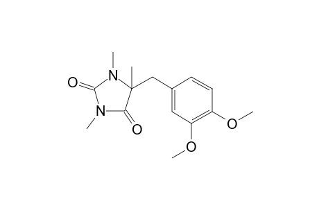 5-(3,4-Dimethoxybenzyl)-5-methyl-2,4-imidazolidinedione, N,N'-dimethyl-