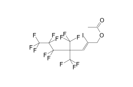 7-ACETOXY-1,1,1,2,2,3,3-HEPTAFLUORO-4,4-BIS(TRIFLUOROMETHYL)-6-IODOHEPT-5-ENE