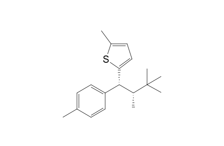 syn-5-[2',3',3'-Trimethyl-1'-(p-tolyl)butyl]-2-methylthioiphene