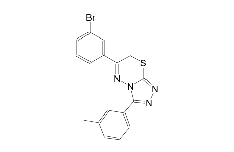 6-(3-bromophenyl)-3-(3-methylphenyl)-7H-[1,2,4]triazolo[3,4-b][1,3,4]thiadiazine