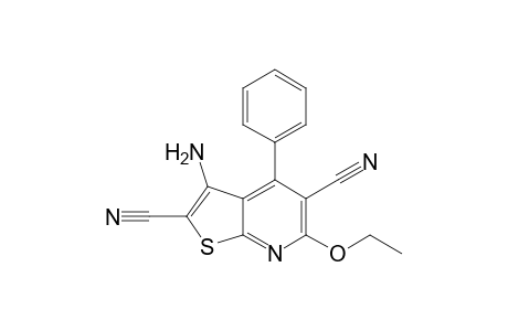 3-Amino-6-ethoxy-4-phenyl-thieno[2,3-b]pyridine-2,5-dicarbonitrile