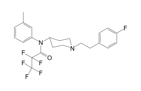 2,2,3,3,3-Pentafluoro-N-(1-[2-(4-fluorophenyl)ethyl]piperidin-4-yl)-N-3-methylphenylpropanamide