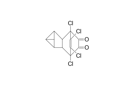 1,8,9,10-Tetrachloro-pentacyclo(6.2.2.0/2,7/.0/3,5/.0/4,6/)dodec-9-ene-11,12-dione