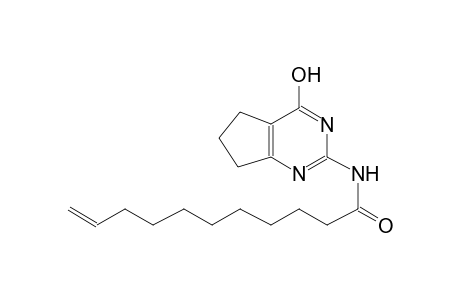 10-undecenamide, N-(6,7-dihydro-4-hydroxy-5H-cyclopenta[d]pyrimidin-2-yl)-