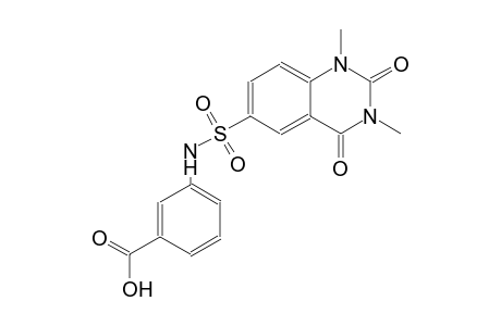 3-{[(1,3-dimethyl-2,4-dioxo-1,2,3,4-tetrahydro-6-quinazolinyl)sulfonyl]amino}benzoic acid